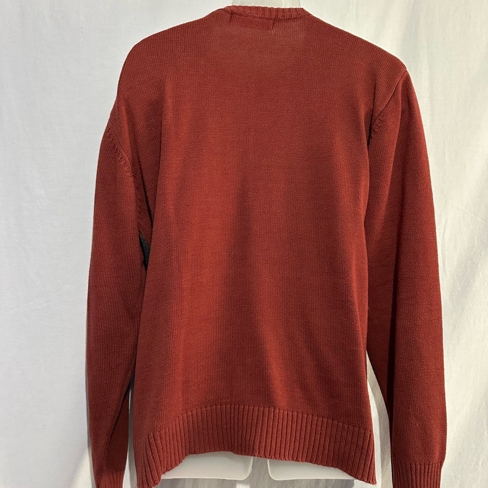 Oscar de la Renta Men’s Colorblock Knit Sweater Pullover | XL - Picture 2 of 4